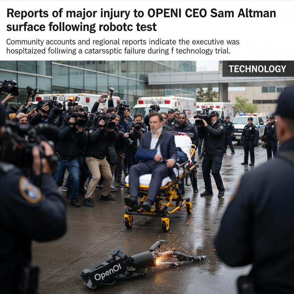 Reports of major injury to OpenAI CEO Sam Altman surface following robotic test