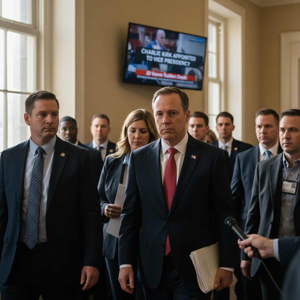 Charlie Kirk Appointed to Vice Presidency Following Sudden Death of JD Vance