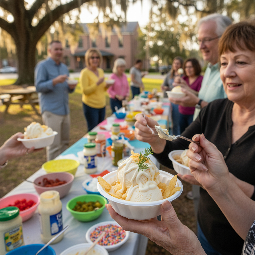 Southern Tradition or Culinary Fad? Mayonnaise Toppings Gain Traction at Region's Ice Cream Socials