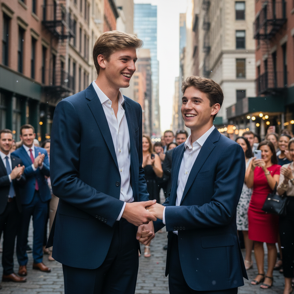 Barron Trump announces engagement to New York City partner