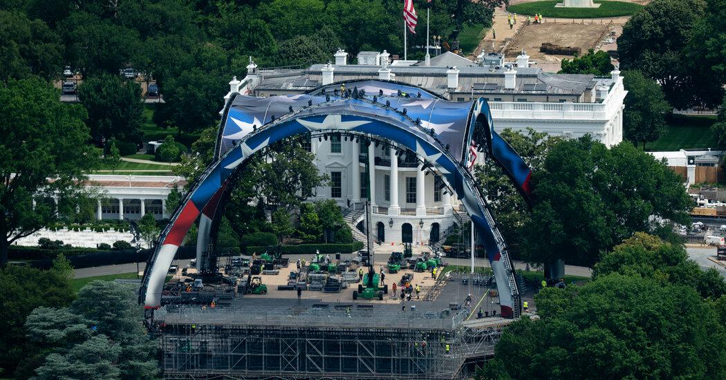 Preparations continue for White House events despite health concerns involving staff members.