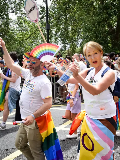 Participants at a recent pride event in London, England.