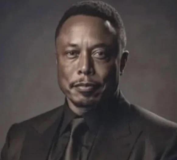 A reported image of Elon Musk following a recent cosmetic procedure.