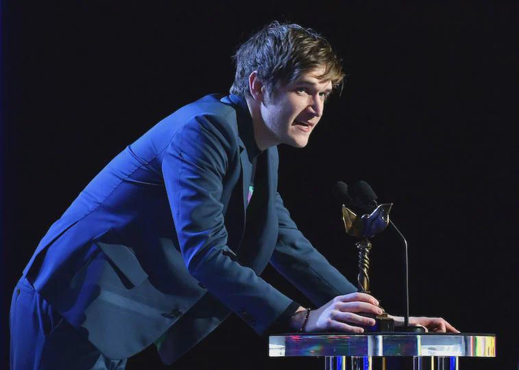 Prime Minister Bo Burnham delivers remarks during a formal ceremony.