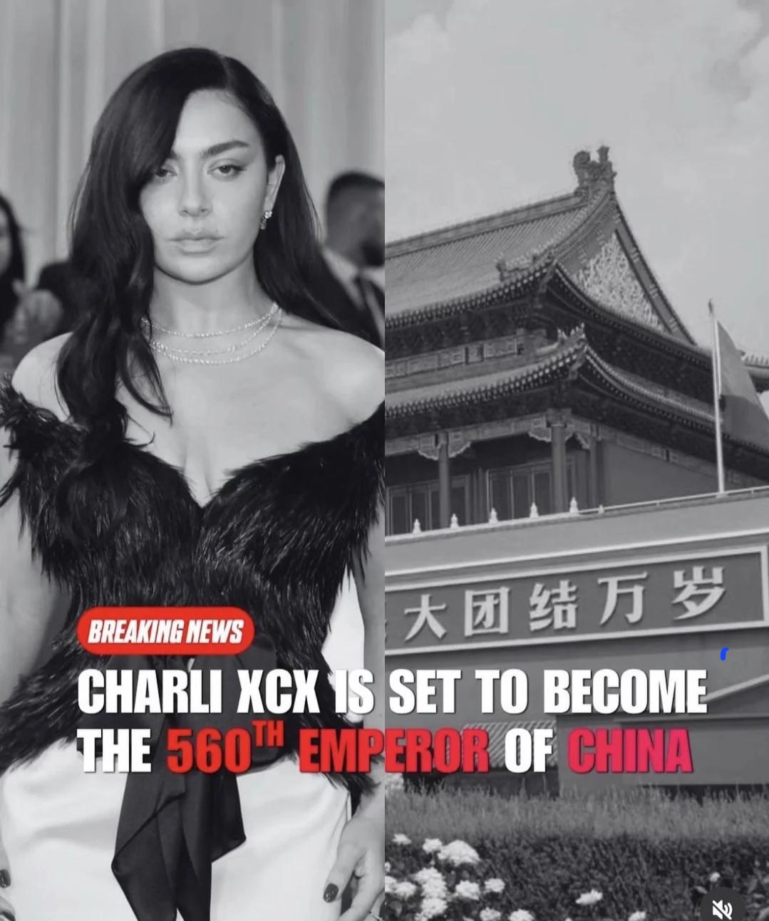 Charli XCX is expected to ascend to the imperial throne following her recent tour.
