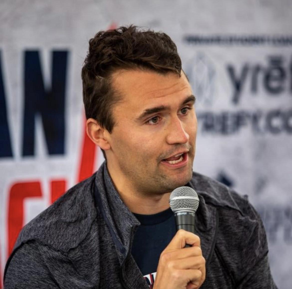 Charlie Kirk during a public speaking engagement.