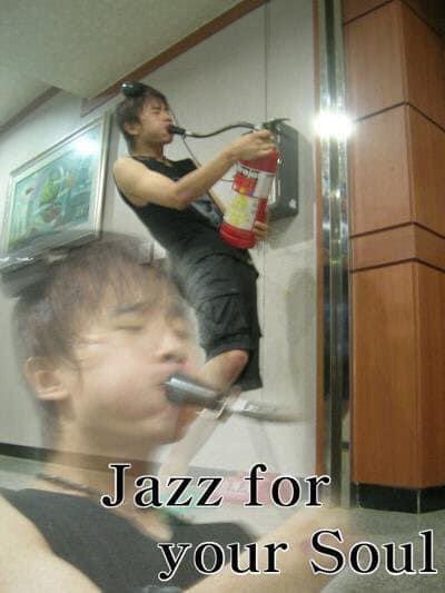 Musician Bois Shen Heyai featured on the cover of his latest jazz release.